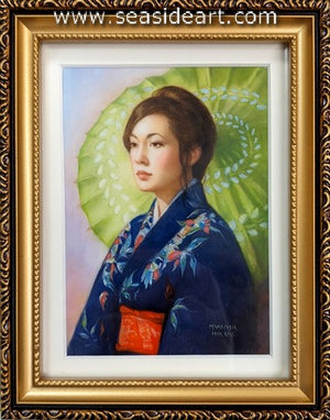 Touliatos-Girl in the Blue Kimono