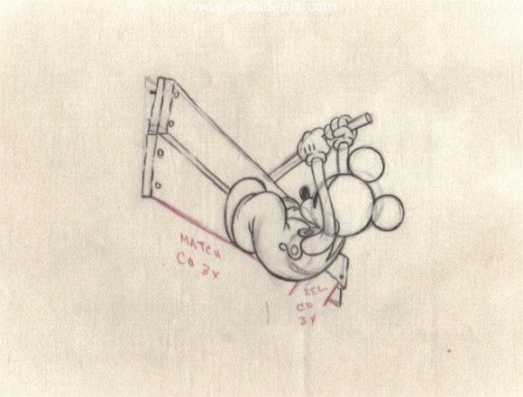 P-Boat Builders (Mickey Mouse) by Walt Disney Studios - Seaside Art Gallery
