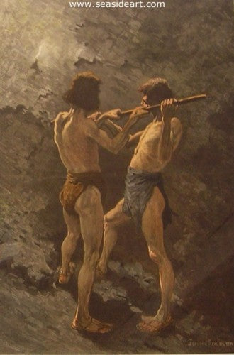 Mexican Miners At Work by Frederic Sackrider Remington - Seaside Art Gallery