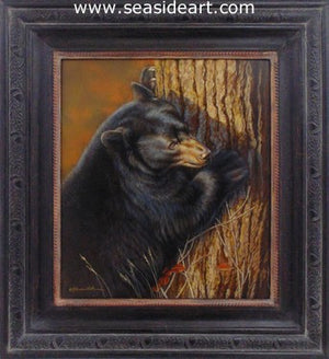 Autumn Glory (Black Bear) by Rebecca Latham - Seaside Art Gallery