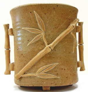 Bamboo Vase With Fish by Diane Lee - Seaside Art Gallery
