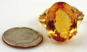 Citrine Ring 14kt Yellow Gold by Jewelry - Seaside Art Gallery