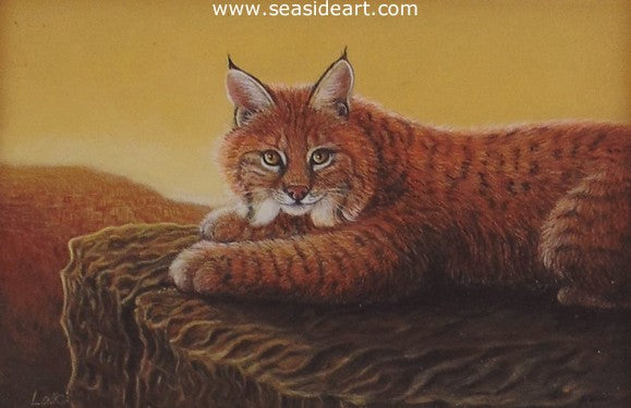 The Watcher-Canada Lynx by N.W. Lalk - Seaside Art Gallery