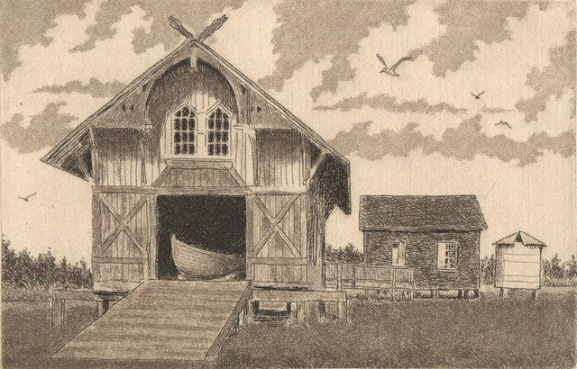 1874 Chicamacomico is an etching by David Hunter