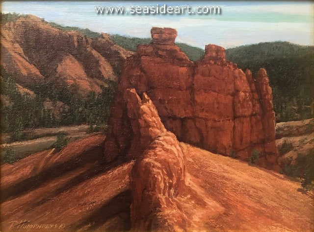Firestone-Red Canyon is an original oil painting by artist Travis Humphreys.