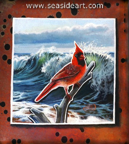 Spring Break is an oil on copper panel by Debra Keirce