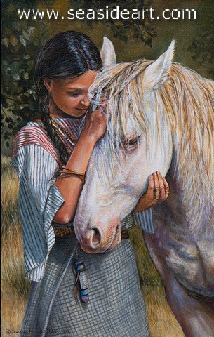 Whispered Secrets an oil painting on linen by Luann Houser