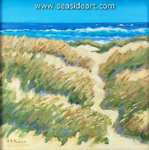 Beach Colors is an acrylic  painting by Janet Groom Pierce.