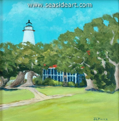 Beautiful Ocracoke is an acrylic painting by Janet Groom Pierce.