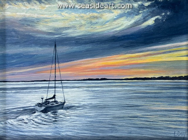 Cruising Home is an acrylic painting by Lorraine Dey.