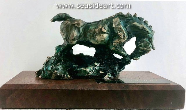 Power & Glory is a bronze sculpture by artist, Cathy Kuzma