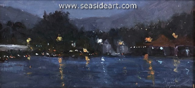 Night Light an original oil painting by Suzanne Goodwin Morris. 