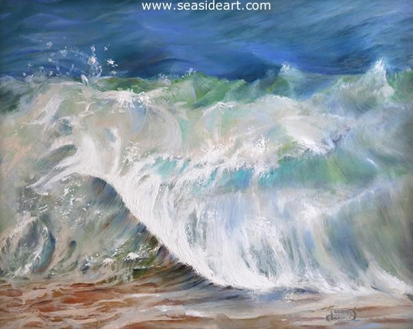 Ocean in Motion is an original oil painting by Debra Keirce