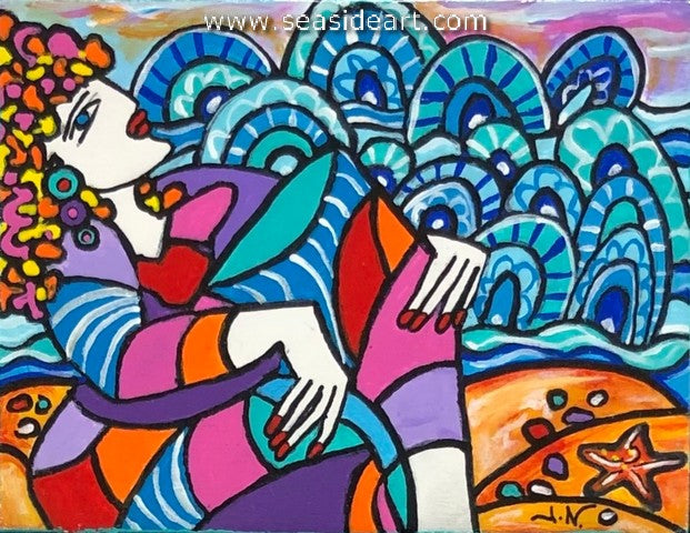 Ocean's Wonders is an acrylic painting by Julie Normand