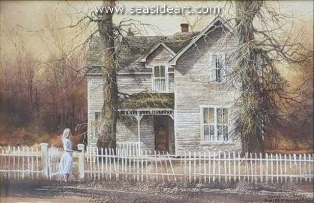 Pieces of Old Lace is a watercolor painting by Jeffrey H. Craven.