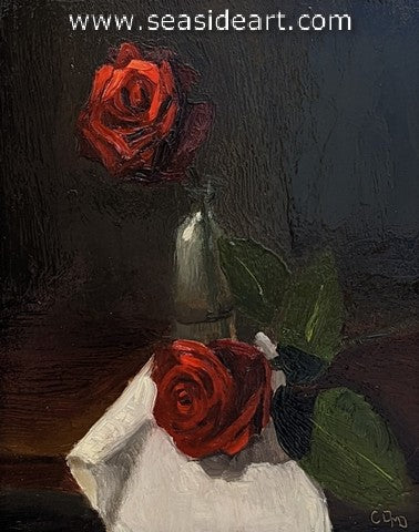Red Roses is an original oil painting by artist Cori Dyson.