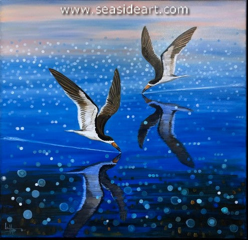 Skimmer Heaven an original oil painting by artist, Lee Mims.