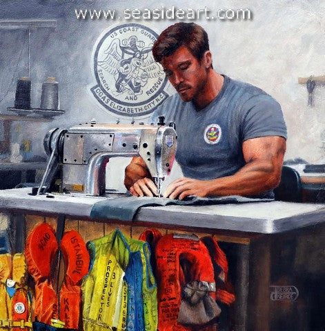 USCG Rescue Swimmer-Skills That Save Lives an oil painting by Debra Keirce