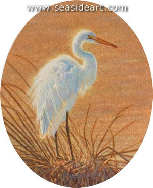 Siegrist R-Great Egret Aglow