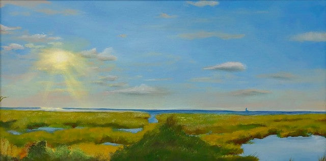 Marsh View with Sailboat