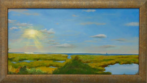 Marsh View with Sailboat