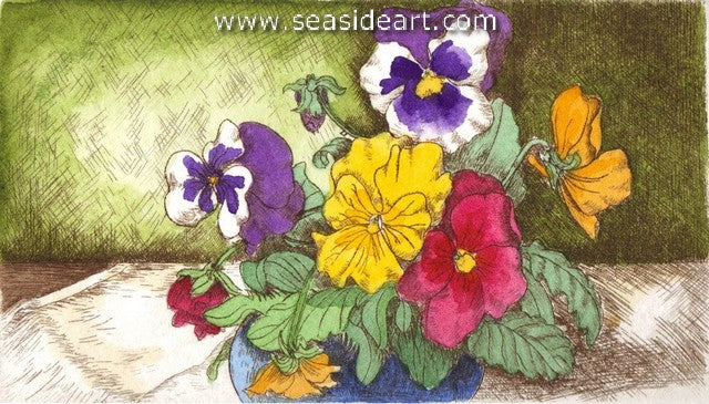 Pot of Pansies