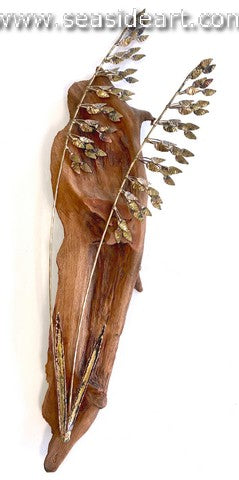 Sea Oats on Driftwood