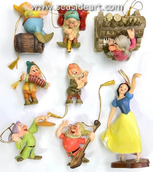 Snow White-8 Pc Set Ornaments