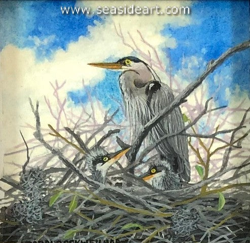Rockwell-A Pair of Nestlings