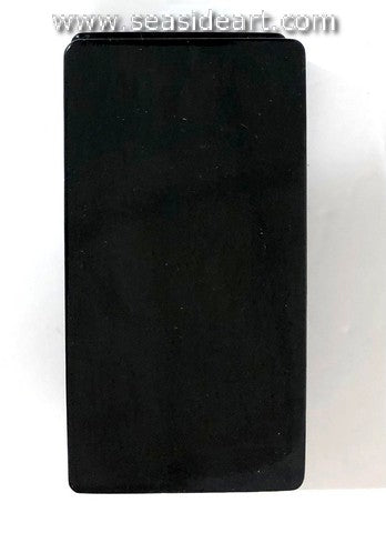 Vintage Black Lacquered Russian Box- 