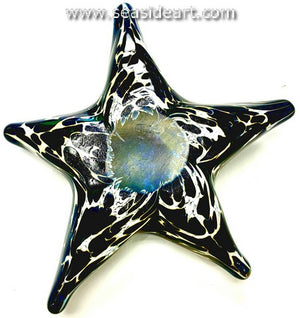 Starfish-Silver Blue Over White