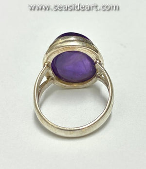 Sterling Silver Ring with Amethyst