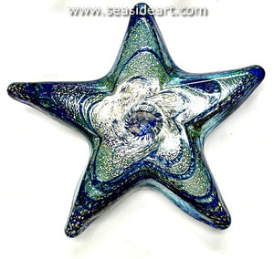 Starfish-Blue & White Mottled
