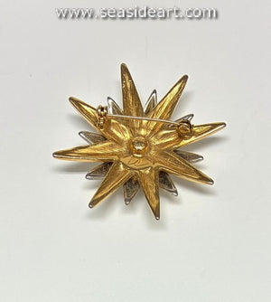 Sun, Moon and Star Burst Pin-Liz Claiborne