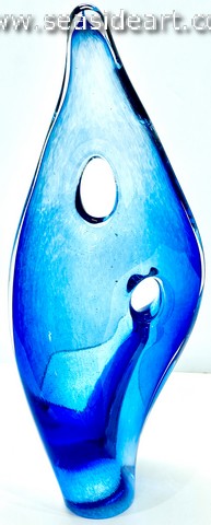 Blue Twist-Double Pierced