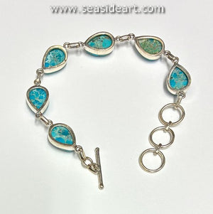 Sterling Silver Bracelet with Turquoise
