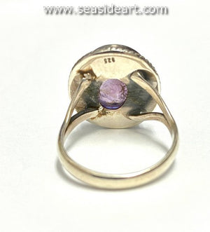 Sterling Silver Ring with Amethyst