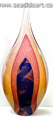 Blue, Red & Gold Flame