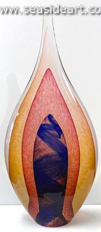 Blue, Red & Gold Flame