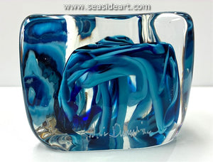 Blue Threads Tall Heart