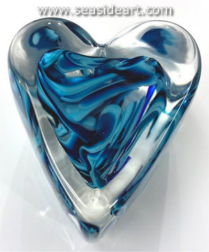 Blue Threads Tall Heart