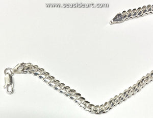 Sterling Silver Flat Link Bracelet