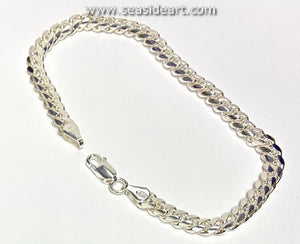 Sterling Silver Flat Link Bracelet