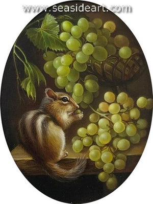 Chipmunk and Grapes