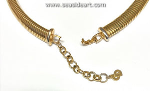 Christian Dior Graduated Omega Necklace
