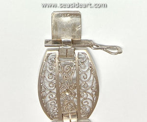 Vintage Filigree Bracelet- European Silver