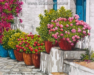 Argyros-Colorful Village Garden, Greece