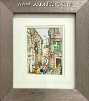 de Lange-Crowd in Korcula