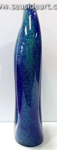 Double Pierced Cobalt Over Turquoise