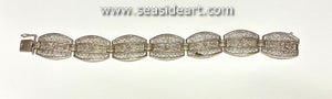 Vintage Filigree Bracelet- European Silver